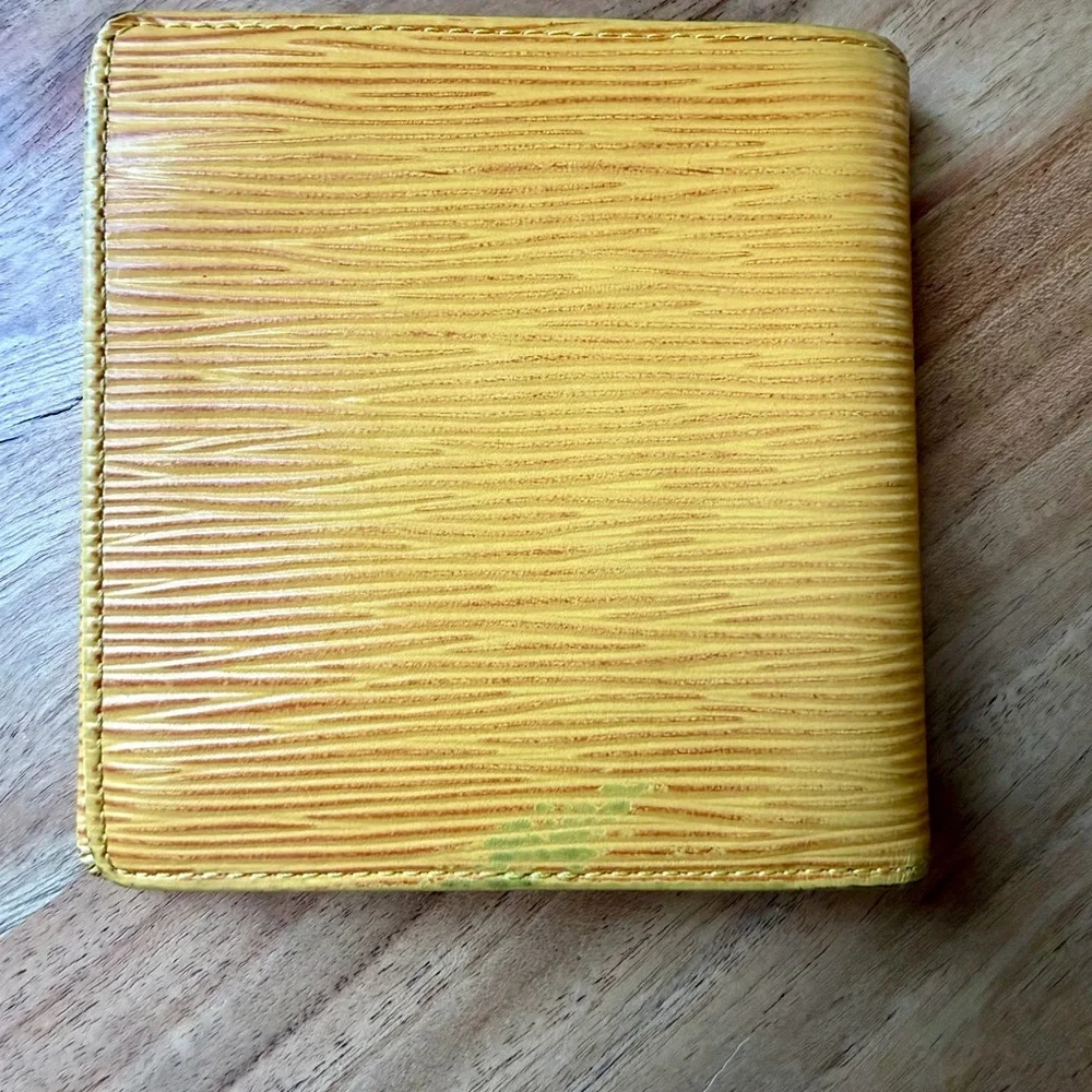 Louis Vuitton Yellow Epi Leather Wallet